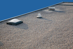 flat gravel roof